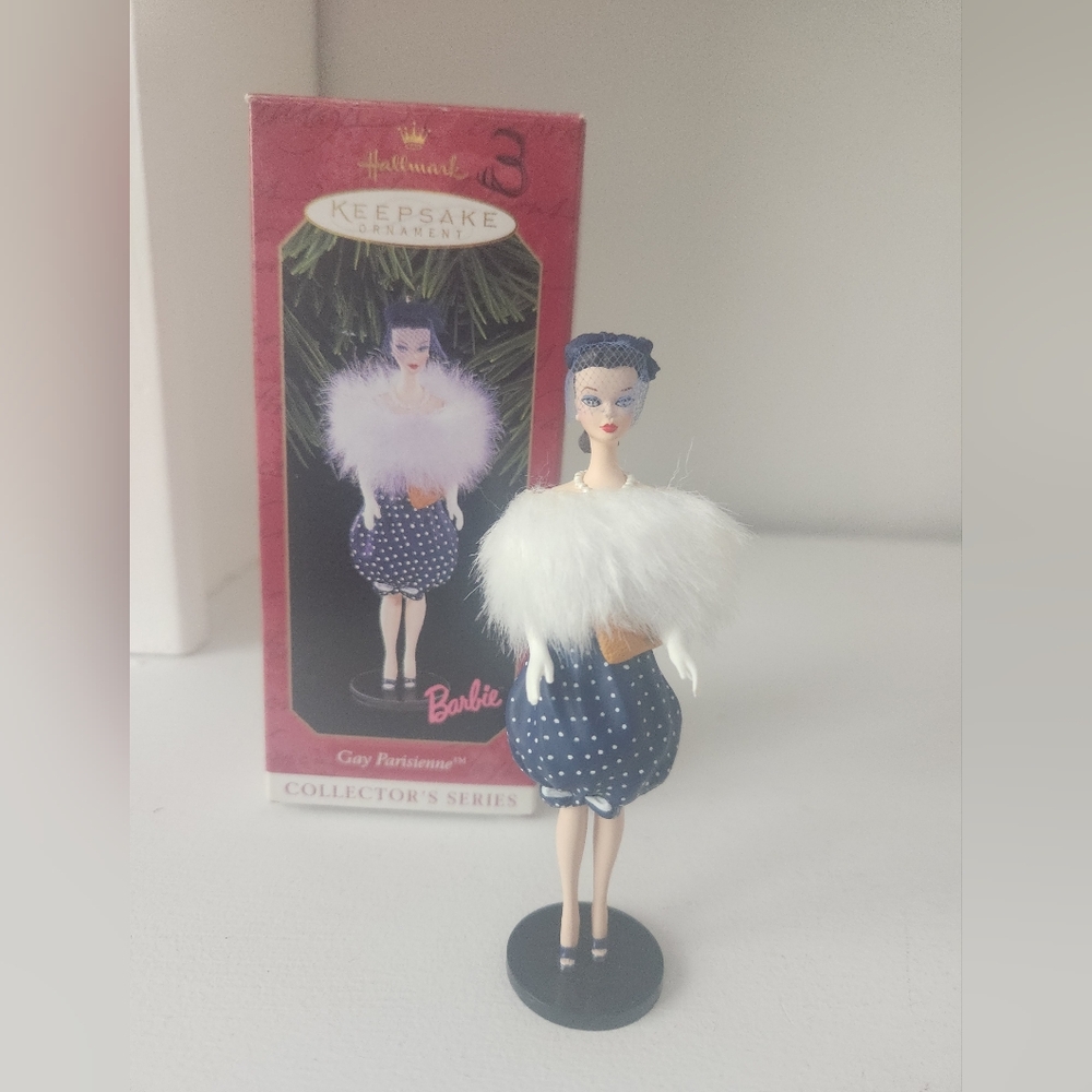 Barbie Keepsake Ornament 1998 Gay Parisian Barbie Ornament Collector Series